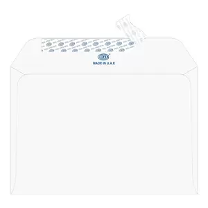 FIS Executive Laid Paper Envelopes Peel & Seal, Pack of 25 Pcs. Moon Beam White Color, C5 (162 x 229 mm) Size, 100 GSM - FSEE1026PMWB25