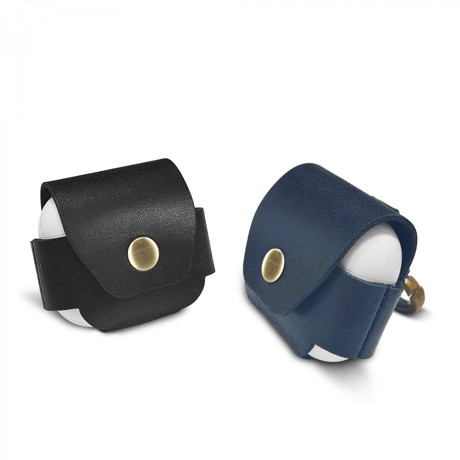 Green Berlin Leather Case for Airpods 3 - Black  and blue