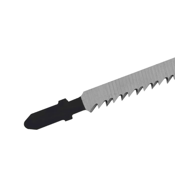 Geepas 5Pcs Jigsaw Blades - Carbon Steel Blades With Extra-Wide, 4.0mm Kerfs & 75mm Long, Fast Cutting Capacity | Compatible With All Brands Jigsaw