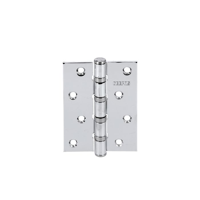 Steel Hinge, 4 Ball Bearing Door Hinge, GHW65061 | Chrome Plated Internal Door Hinges With Screws For Window, Cabinets, Wooden Boxes
