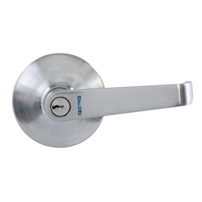 Geepas Panic Exit Trim -Door Handles | Firm Grasp | Rotate Door Lock With Inbuilt Locking Mechanism | Interior | 307 Stainless Steel | Premium Quality For All Internal Doors | 1 Year Warranty