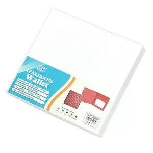 FIS Italian PU Bifold Design Wallets Polyurethane For Men, ID Card Window, 6 Card Slots, 2 Sideways Pockets, Divided Bill Compartments, Maroon Colour, Closed Size 100 x 105 mm - FSPQMRD1