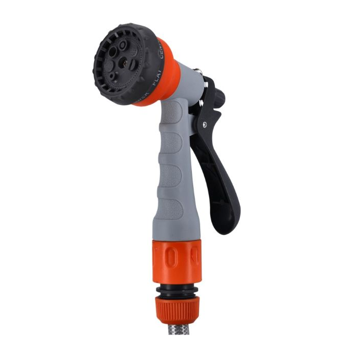 Geepas GWH59056 30M 1/2" Automatic Ready To Water Hose Reel With 180 Swivel Mounting Bracket, Lock Mechanism, Hose Fitting, Adjustable Hose Stop And More