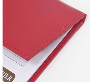 FIS Year Planner 2024 (English/French) Vinyl Desk Blotter, Red - FSDKVIEF24RE