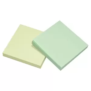 FIS Sticky Note, 2 Assorted Pastel Colours, Size 3 x 3 Inch, 200 Sheets, Quantity per Pack 6 - FSPO332CP200