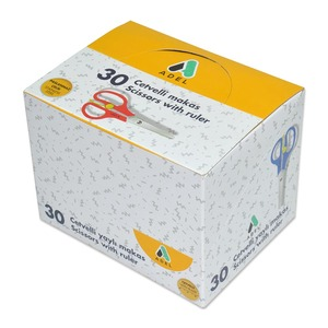 Adel Spring Loaded Scissors With Ruler 30Pcs - ALSE4012145811