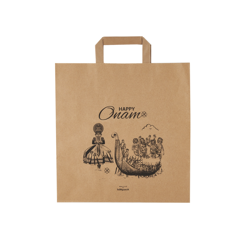 Happy Onam Printed Paper Bag 25 Pieces 32x20x33.5