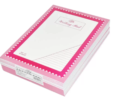 12-Piece FIS Writing Pads, Single Ruled, A4 Size (60 Sheets x 12 Pcs) - FSPDJA21-60