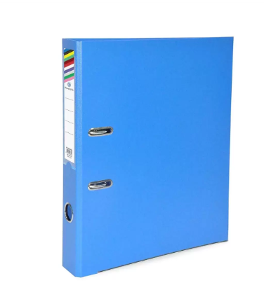 Pack of 50 Pieces Pieces Slide-In Plate Lever Arch Folder Blue