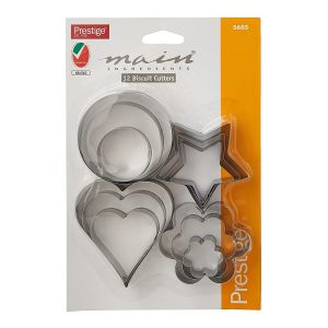 Prestige Biscuit Cutter Set Of 12 Piece - Stainless Steel - Silver