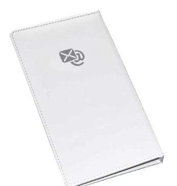 FIS Executive Address Book Arabic, Italian PU Padded Cover, with 4-O-Ring with Gift Box, 250 x 135 mm Size, White Color, 60 Sheets - FSAD25X13.5PUGA