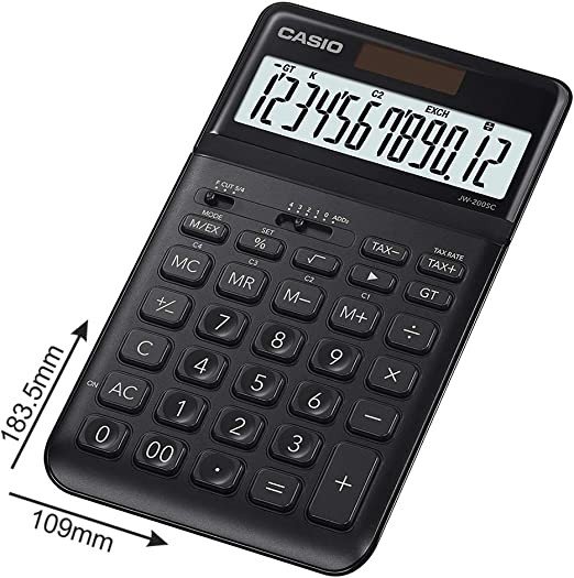 Casio JW-200SC Desk Calculator with Tilt Screen