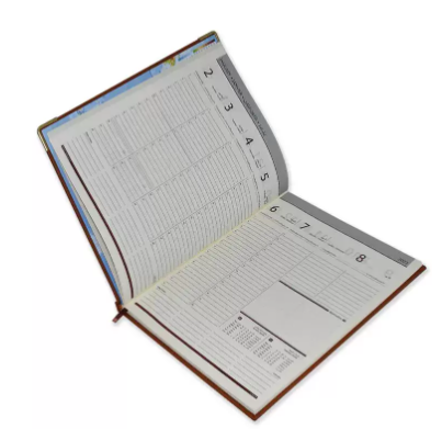 FIS Executive Diary 2023 Arabic/English/French (1-Week at a glance) Brown - FSDI35AEPN23BR