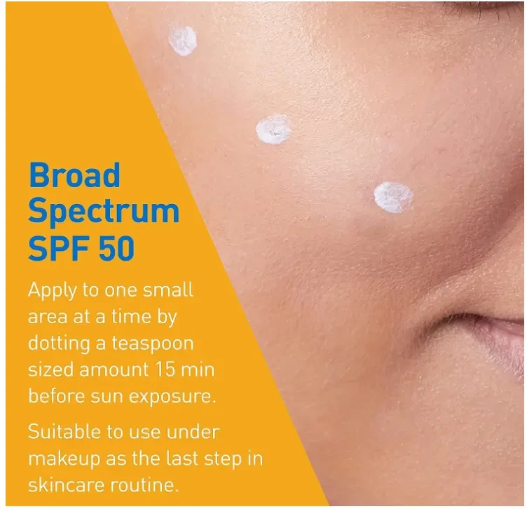 CeraVe 100% Mineral Sunscreen SPF 50 Travel Size Sunscreen 2.5 oz