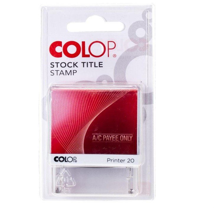 Colop A/C Payee Only Self Inking Stamps, Red
