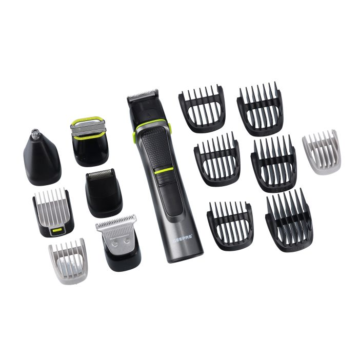 Geepas GTR56026 14 In1 Grooming Kit - Magnetic Suction Charging Mode| 60 Minutes Working | Lithium Battery| Charging Indicator Life| Ideal For Short & Long Hair