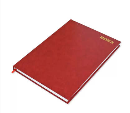 FIS A4 Diary 2023 English (Saturday & Sunday Combined) Red - FSDI47E23RE