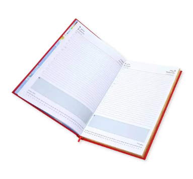 FIS Golden Diary 2024 (Arabic/English) Red, A4 - FSDI43AEG24RE