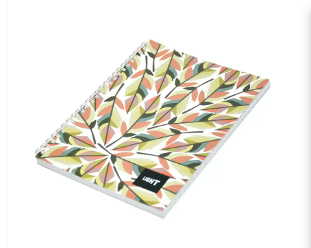 Light LINBA41807S Spiral Single Line Notebook - Pack of 10 Pieces (100 Sheets Each, A4 Size)