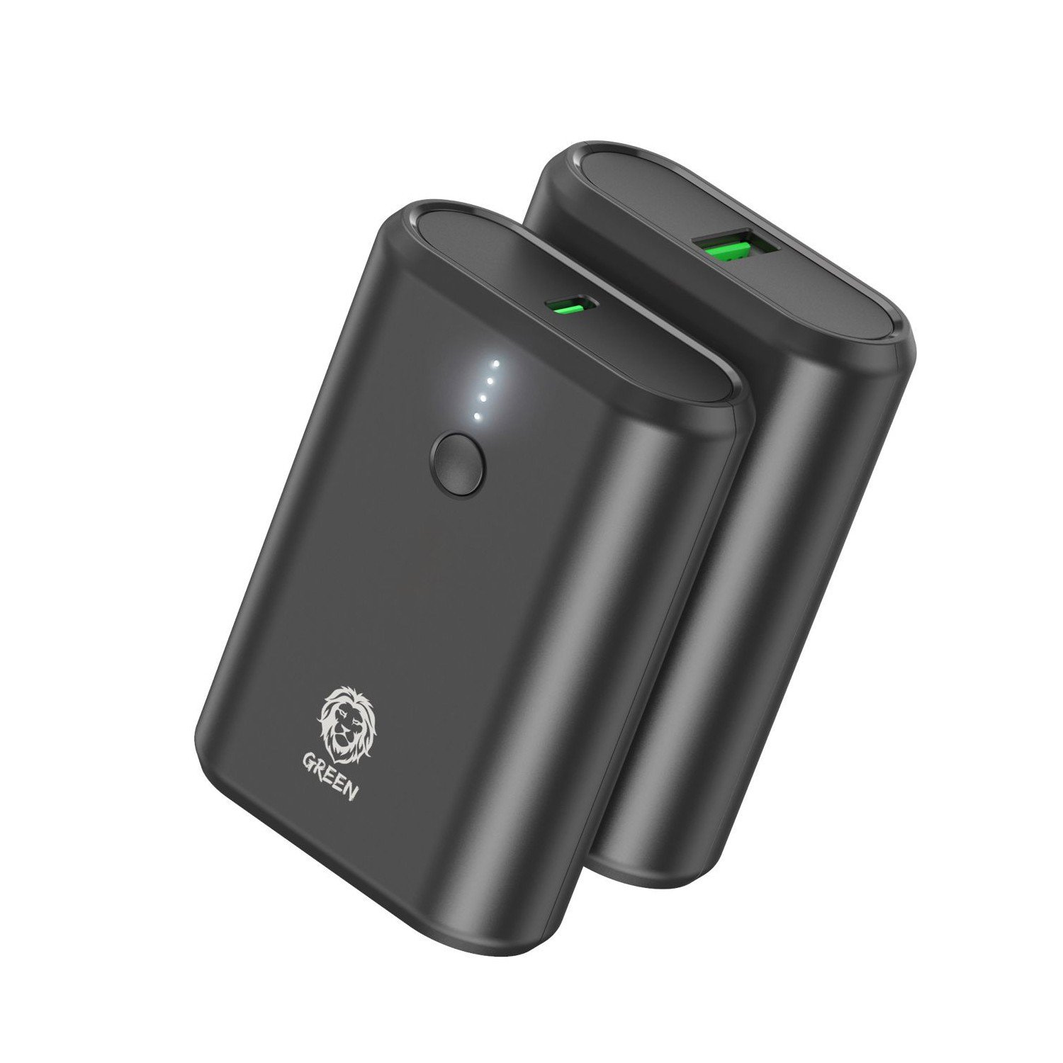 Green Power Bank 10000mAh PD 20W - Black