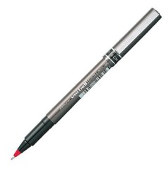 Uniball UB-155 Micro Deluxe Roller Pen, 0.5mm - [PK/12] - Red