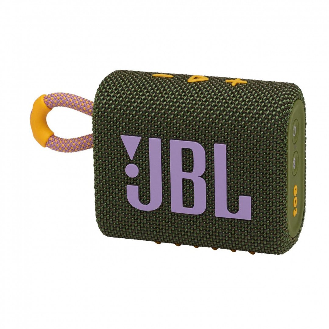 JBL GO 3 Portable Waterproof Wireless Speaker - Green