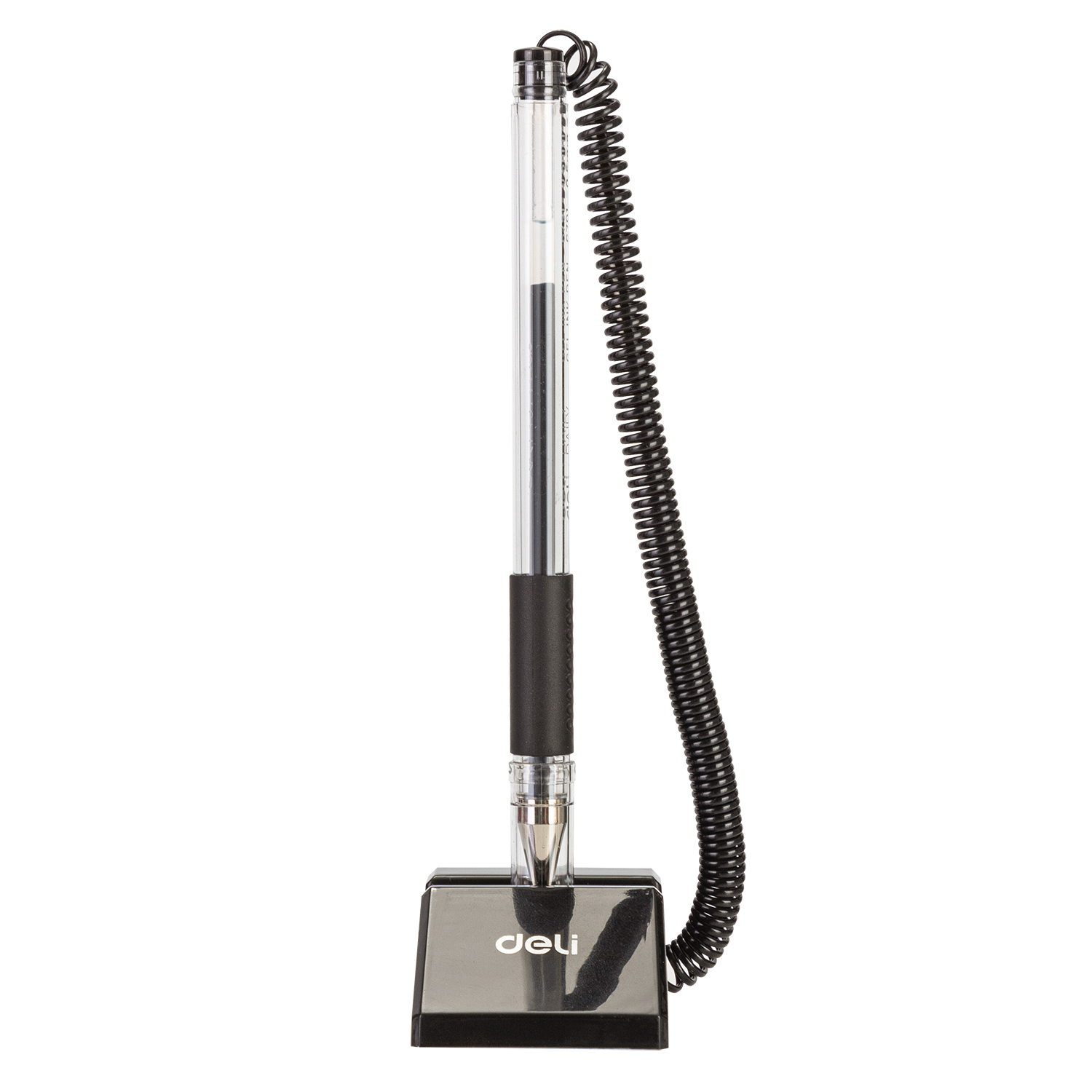 Deli 6791 Gel Ink Counter Pen with Grip, 0.5mm, Black