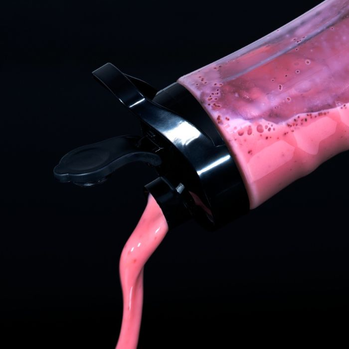 Geepas Personal Blender & Smoothie Maker - Mini Electric Juicer, Milkshake Maker With 2 Portable Blending Bottles - BPA Free Tritan Sports Bottles With Leak-Proof Lids - 350W - 2 Years Warranty