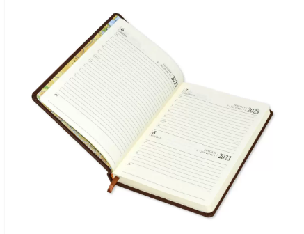 FIS Diary 2023 English (Saturday & Sunday Combined) A5, Green - FSDI94E23GR