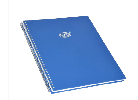 FIS Manuscript Books 8 mm Single Ruled With Spiral, (Pack of 5 Pcs x 96 Sheets) 2 Quire, Inch Size - FSMN10X82QSB