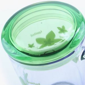 Royalford Acrylic Cup With Lid - Clear - 350 ML