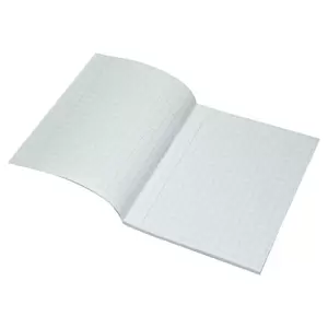 FIS Exercise Books 10 mm Square with Left Margin, 120 Pages, Pack of 12 Pieces, 16.5 x 21 cm Size - FSEBSQ10120N