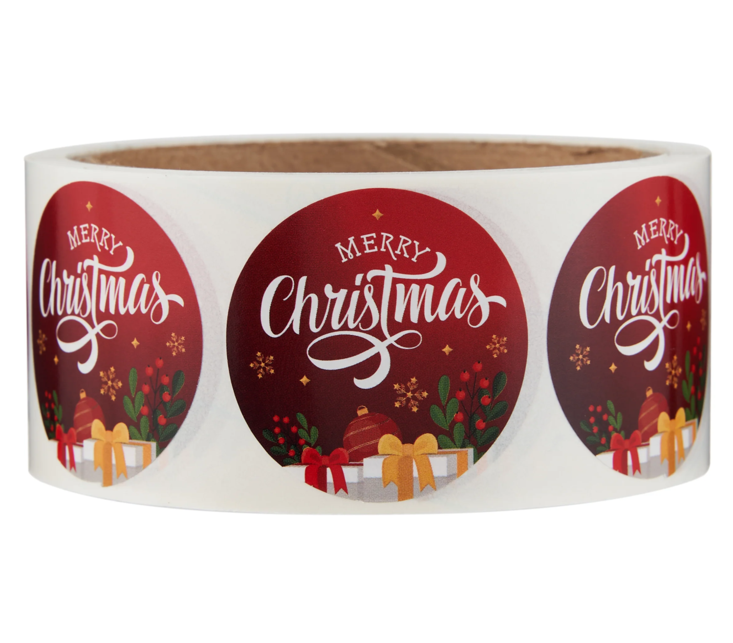 Merry Christmas Sticker Roll(40 Mm)250 Pieces