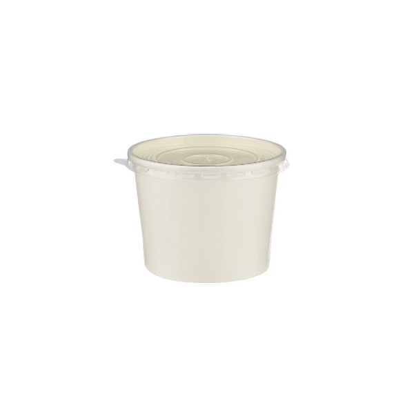 Paper Soup Bowl White
