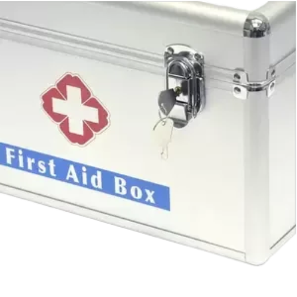 FIS First Aid Box Aluminium, 355 X 200 X 220mm Size - FSOTW-B0162