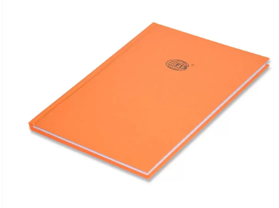 5-Piece FIS Neon Hard Cover Notebook Single Line 9X7 Inch, 100-Sheets, Saffron - FSNB97N240