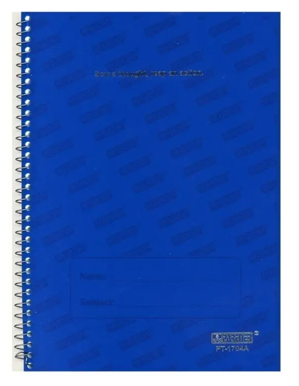Partner A4 Size Single Line Notebook Blue