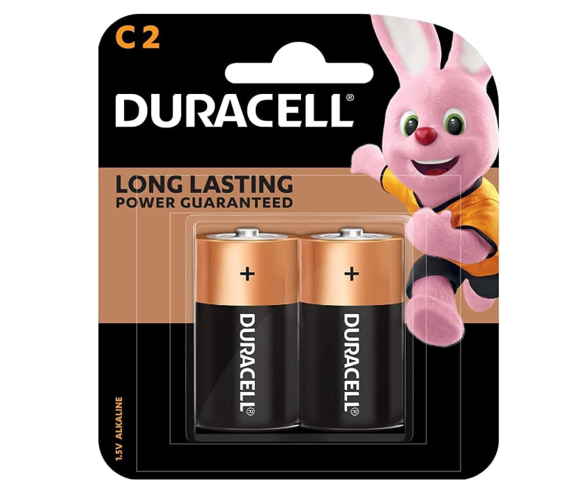 Duracell 1.5 V Alkaline C2 Battery | Pack of 2