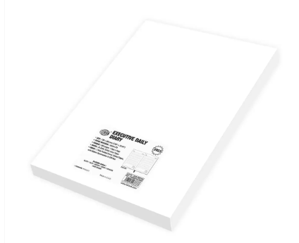 FIS Executive Diary 2023 (English) 1-Side Padded with Gilding, Green - FSDI88EPG23GR