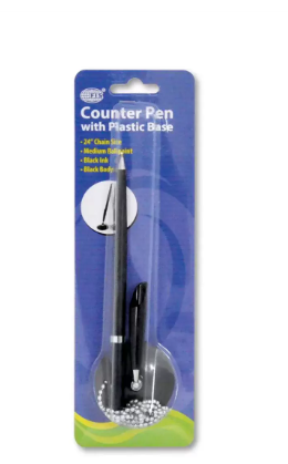 FIS Counter Pen With Plastic Base, Blue Color - FSBP-07