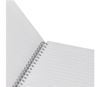 LIGHT Pack of 5 Spiral Hard Cover Note Book 100 Sheets. Size:9X7 Inches (22.86 X 20.32 CM) -LINBS971001303