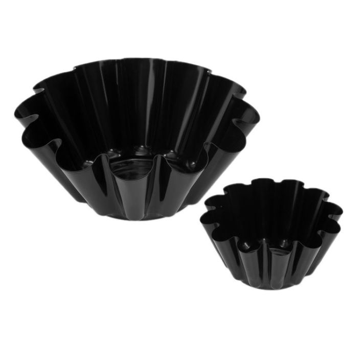 Royalford RF8785 Non-Stick Round Mini Fluted Tart Tins/Quiche Pans, 6 Cm (Set Of 4), Mini Oven Safe Tart Baking Tins
