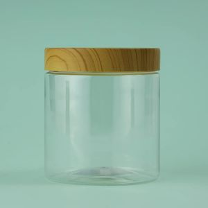 Royalford Round Air Tight Pet Jar - Plastic - Clear - 500 ML - 6294016420653