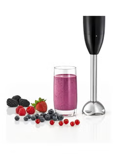 3 In 1 Hand Blender With Chopper 600.0 W HB600 Black-Silver