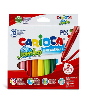 CARIOCA JUMBO MAXI TIP 12 COLORS (BTS)