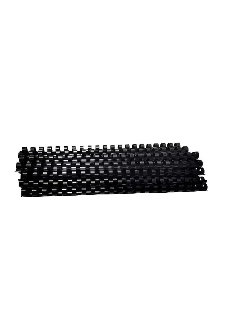 Partner 100-Piece Binding Combs 10Mm Black