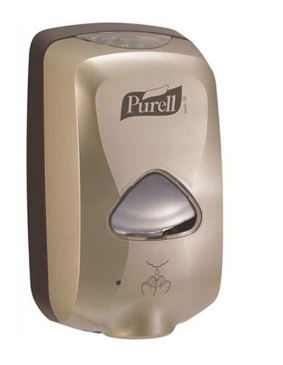 PURELL TFX TOUCH FREE HAND SANITIZER DISPENSER NICKEL COLOR 2780-12