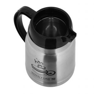 Royalford 400Ml Coffee Pot - Stainless Steel - Silver