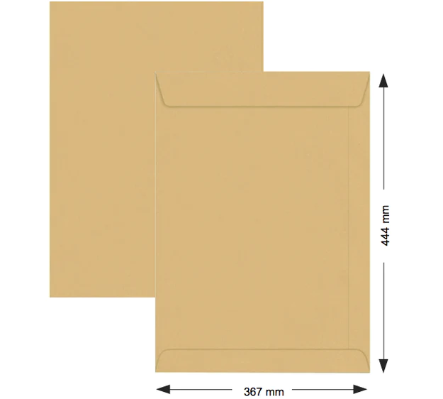 Hispapel Brown Envelope A3 367 x 444mm 17.5" x 14.5" 250pcs-box