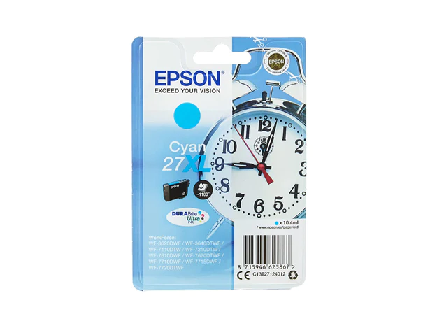 Epson 27XL (T2712) Cyan Original High Capacity Ink Cartridge